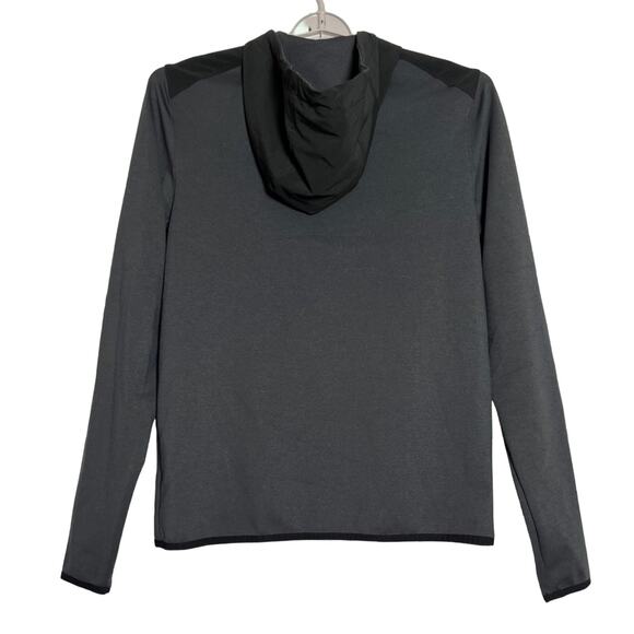 NWOT Rhone x Peloton Nylon Tactel Hoodie  SIZE S Asphalt Gray Zip Pocket NEW - Picture 2 of 12